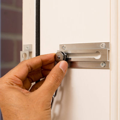 Taskmaster Security Door Chain - 32mm - Solid Brass - Satin Chrome