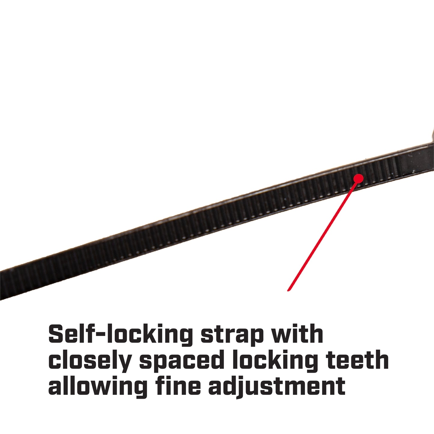 Crescent 150 X 3.6mm Black Cable Ties - 25 Pack