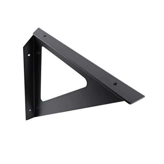 Carinya Triangle Stayed Bracket - 240mm - Powder Coated Steel - Black - Auzzistore
