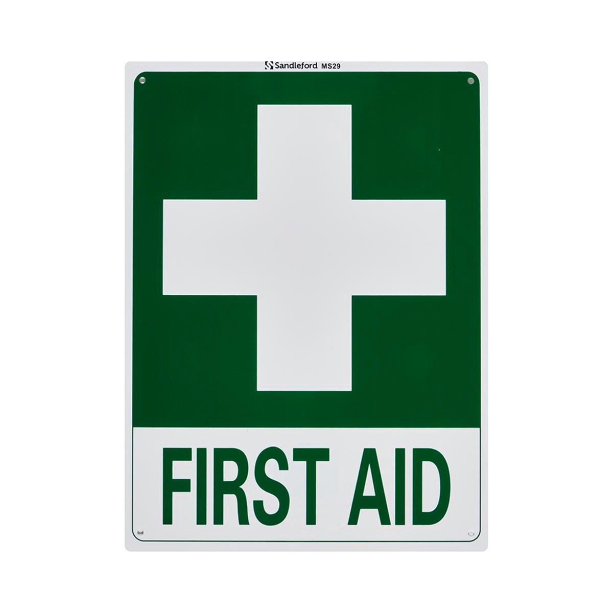 Sandleford First Aid Sign â€“ 300x225mm Polypropylene – Auzzi Store