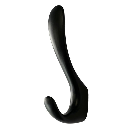 Taskmaster Double Robe Hook 120mm - Matte Black - 2 Pack