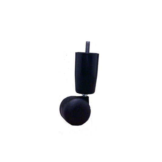 Move It Bed Leg - 3/8" - Steel/Plastic - Black - 50mm Wheel