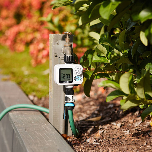 Nylex Digital Tap Timer - Programmable Watering Device - 80mm x 160mm x 115mm - Flexible Scheduling Options – view 2 - Auzzistore
