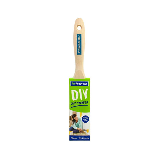 Pro Renovator 38mm Wall Paint Brush - Synthetic Filament - Smooth Finish - Auzzistore