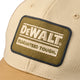 Dewalt Brown Oakdale Coolmax Trucker Hat - 5-Panel - Adjustable Fit - Breathable