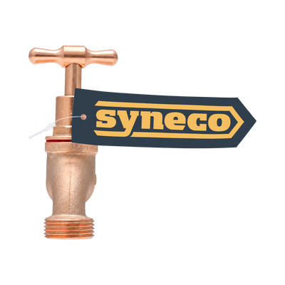 Syneco 15mm Brass Male Garden Tap - Durable Lead-Free Brass - WaterMark Certified