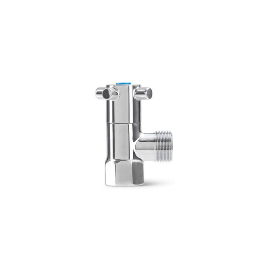 Brasshards Capstan 1/4 Turn Cistern Stop Tap 15mm Chrome Lead-Free - Easy Operation – view 2 - Auzzistore
