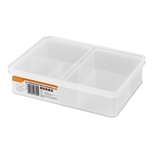 Tactix Storage Container - Medium A5 - Plastic - Modular Divider - Auzzistore