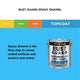 White Knight Rust Guard Aluminium Gloss Epoxy Enamel Paint 4L - UV-Resistant, Durable