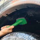 Turtle Wax Easy Grip Wheel Tyre Brush - 100mm x 295mm - Durable Bristles