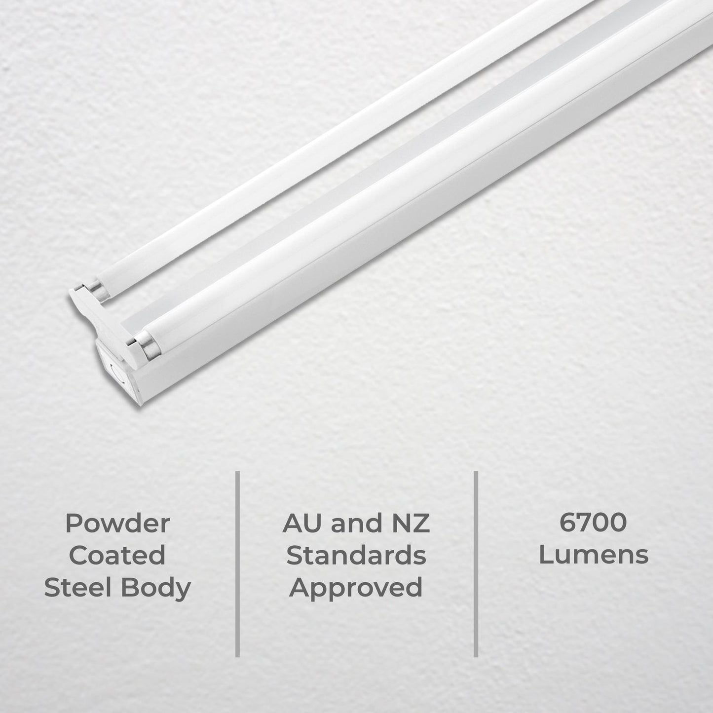 DETA 36W Twin Bare Fluorescent Batten Light