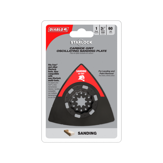 Diablo Multi Tool Blade Sanding 60 Grit - 95mm x 150mm - Aggressive Material Removal - Auzzistore