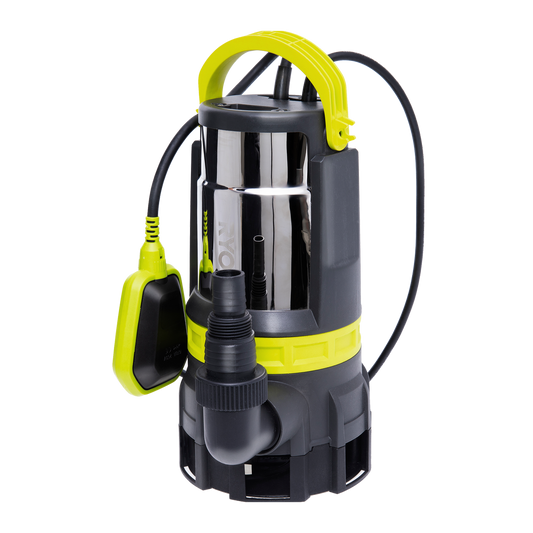Ryobi 750W Clean and Dirty Water Submersible Pump - 16,500L/hr - RACSUP12 - Auzzistore