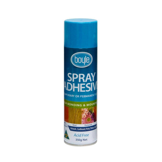 Boyle Clear Spray Adhesive - 350g - Light Solvent - Quick Drying - Auzzistore