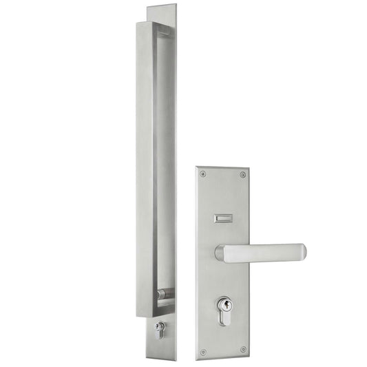 Gainsborough Stainless Steel Double Cylinder Trilock Omni 600mm Pull Handle