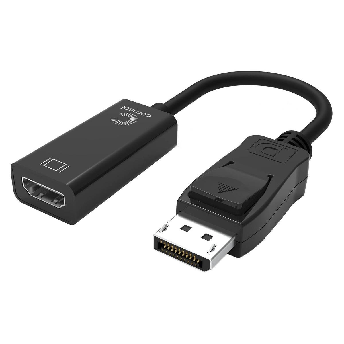 Comsol 20cm Display Port Male to HDMI Female Adapter 4K - Black - 4K S ...