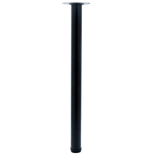 Taskmaster Table Leg - 700mm x 50mm - Steel - Matte Black Finish - Auzzistore