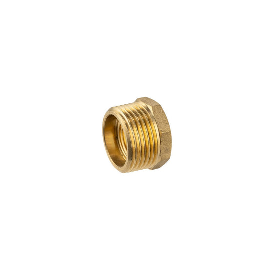 Brasshards Brass Threaded Hex Reducing Bush 25 x 15mm - Lead-Free - Corrosion Resistant - Auzzistore