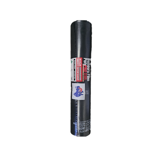 Cagroup Black High Impact Polypro Builders Film - 2 Rolls 40m x 200um