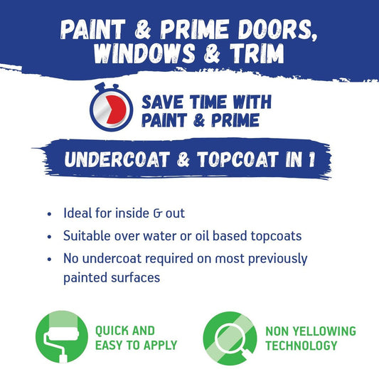 British Paints Paint & Prime - 2L - Semi Gloss - Non-Yellowing – view 2 - Auzzistore