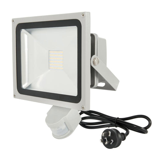 Brilliant 30W Grey Ranger III LED Sensor Flood Light - 2700 Lumens - IP65 - Auzzistore
