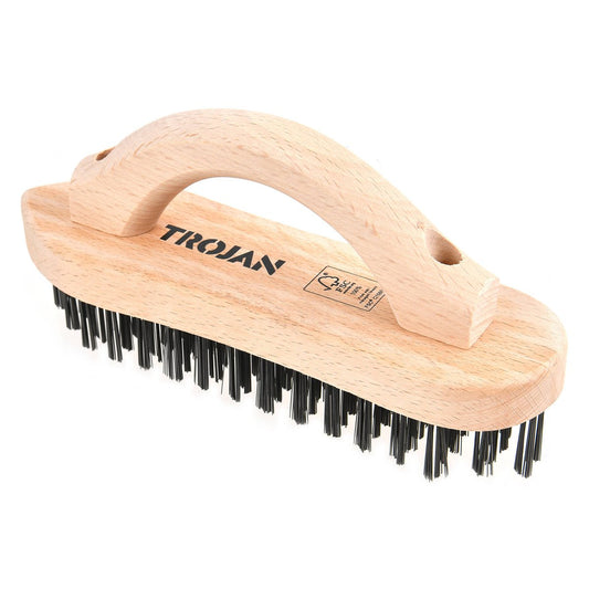 Trojan 6x16 Row Carbon Steel Wire Brush - Deburring & Rust Removal - Steel - Auzzistore