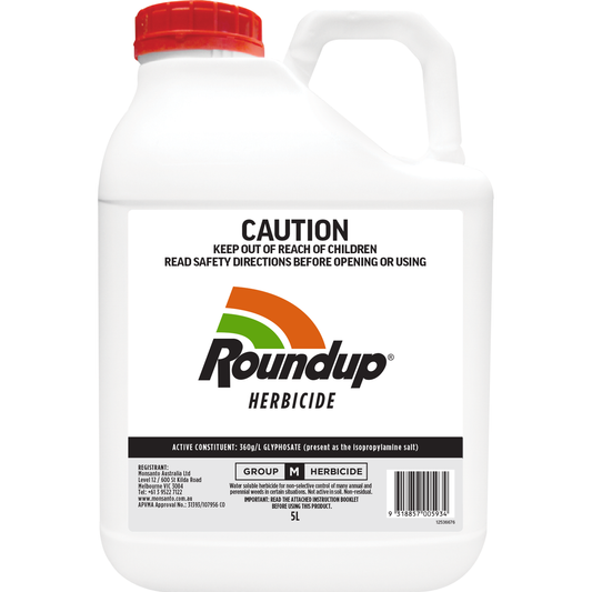 Roundup Herbicide - 5L - Liquid Concentrate - Non-Selective Weedkiller - Auzzistore