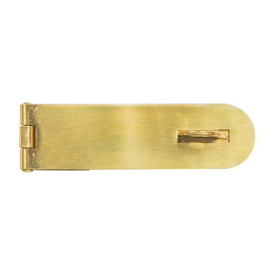Pinnacle Brass Safe Pattern Hasp and Staple 100mm Steel Secure Lock - Auzzistore