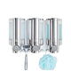Better Living Aviva Triple Chamber Shower Dispenser 300ml Chrome Storage