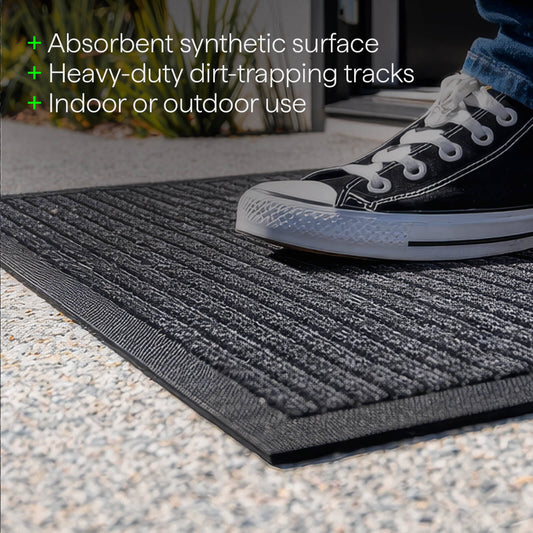 Matpro Esteem Ribbed Mat 40x70cm Synthetic Heavy Duty Indoor Outdoor