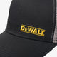 Dewalt Trucker Hat - Black Grey - Adjustable Fit - Breathable Mesh - One Size