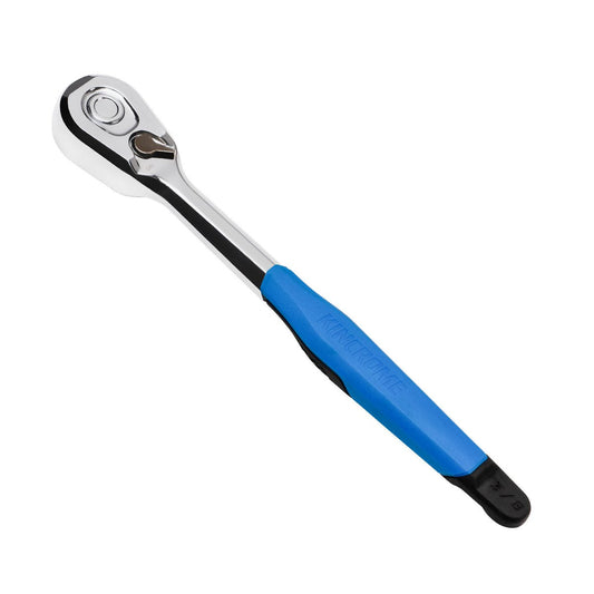 Kincrome 3/8" Drive 90 Teeth Quick Release Grip Ratchet - 215mm - Chrome Vanadium Steel - Ergonomic Design