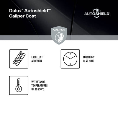 Dulux Autoshield Spray Paint - Black Caliper - 340g - 0.34L - Heat Resistant