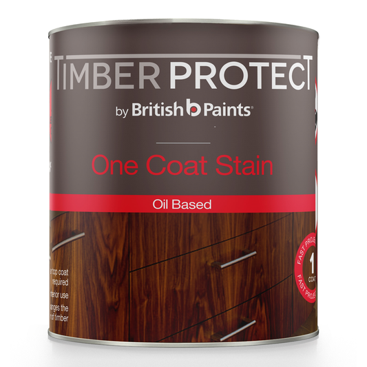 Timber Protect One Coat Stain - 250ml - Oil Based - Mahogany - Auzzistore