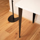 Taskmaster Corner Furniture Leg - 710mm - Black Steel - Adjustable Height