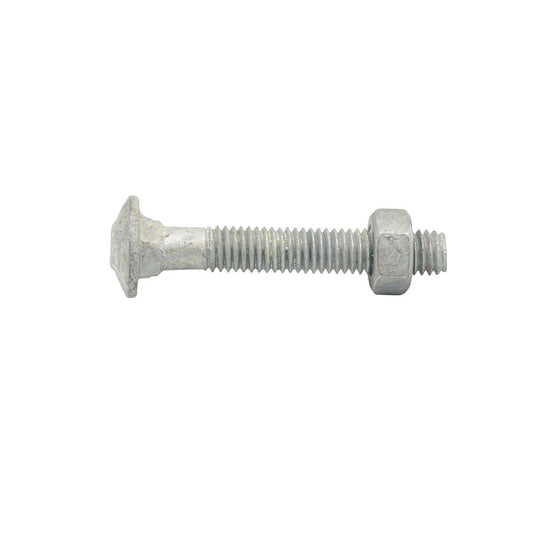 Zenith Cup Head Bolt - M6 x 40mm - 4.6 Grade Steel - Hot Dipped Galvanised - Auzzistore