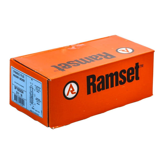 Ramset DynaBolt Plus 10mm Galvanised 50 Pack - Secure Masonry Anchor - Auzzistore