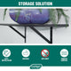 Carinya Straight Stayed Bracket 400x350mm Black Steel 100kg Capacity