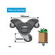Move It Triangular Dolly 150x50mm Metal Plastic 80kg Capacity