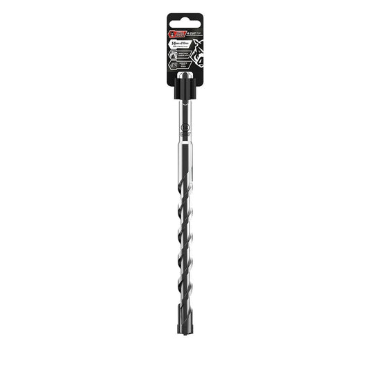 Full Boar 4 Cut Tip Drill Bit - 14mm x 210mm - Carbide - Concrete Use - Auzzistore
