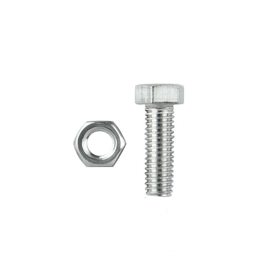 Pinnacle Hex Head Bolts and Nuts - M4 x 16mm - Stainless Steel - 8 Pack - Auzzistore