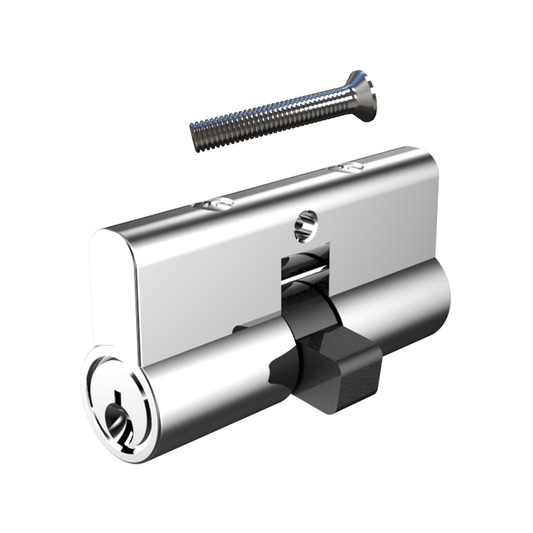 Rolltrak 60mm High Security Cylinder Lock - Chrome Plated Brass - Durable - Auzzistore