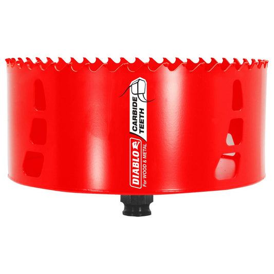 Diablo 152mm Carbide Tipped Hole Saw - Wood & Metal - 71mm Cutting Depth - Auzzistore