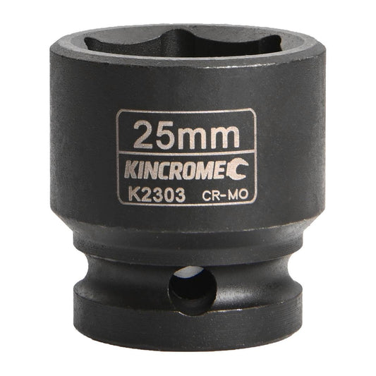 Kincrome 25mm Impact Socket Cr-Mo Steel Shallow Durable Design - Auzzistore