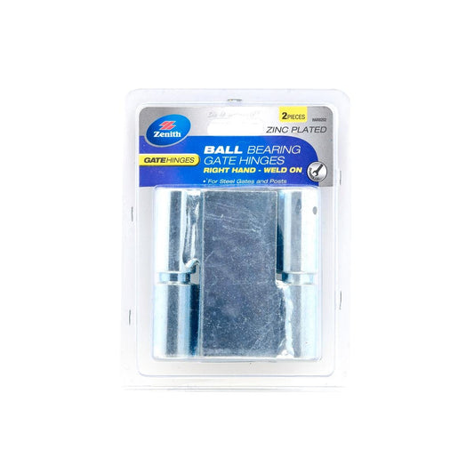 Zenith Zinc Plated Right Hand Ball Bearing Gate Hinge 2 Pack Steel Durable