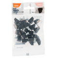 Taskmaster Plastic Shelf Support - 5mm - Black - 20 Pack