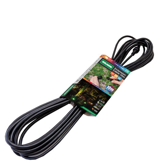 Holman RGB Colour Garden Light Extension Cable 10m - Waterproof - 4-Pin - Black