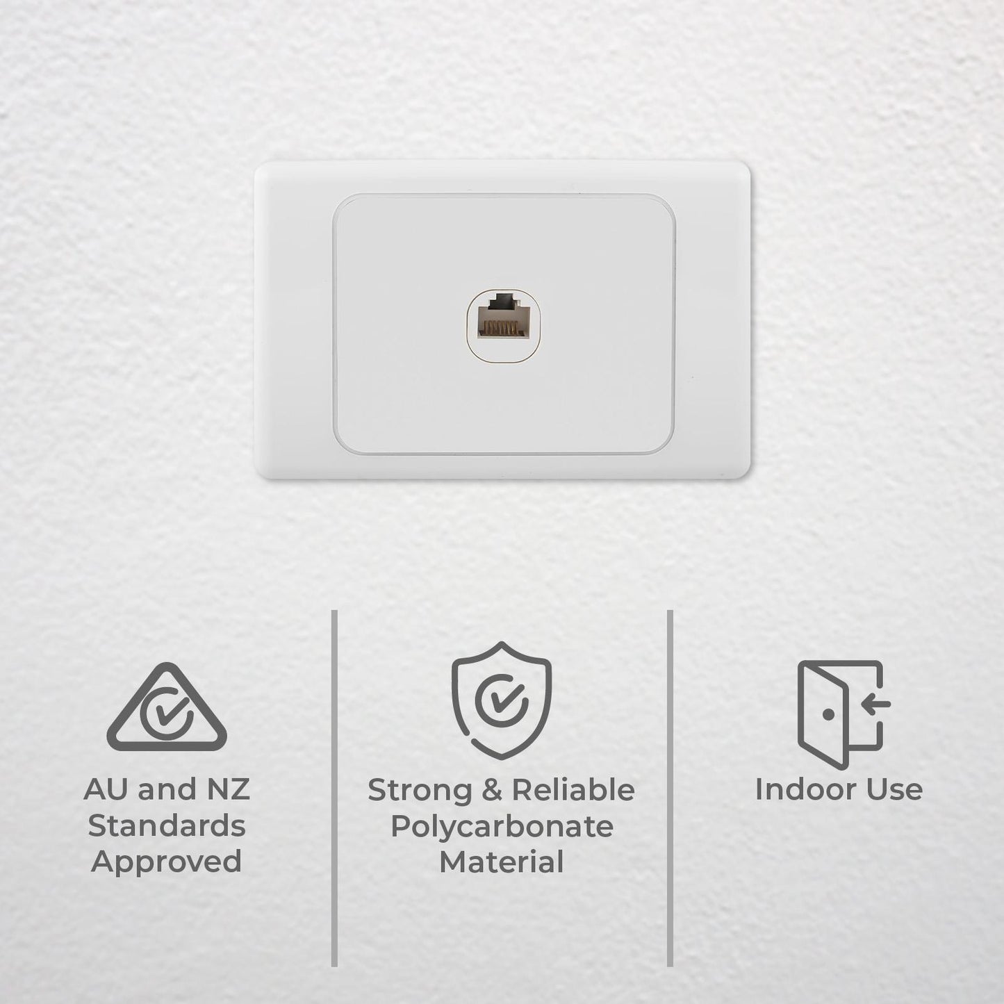 Deta Cat 6 Single Ethernet Rj45 Outlet