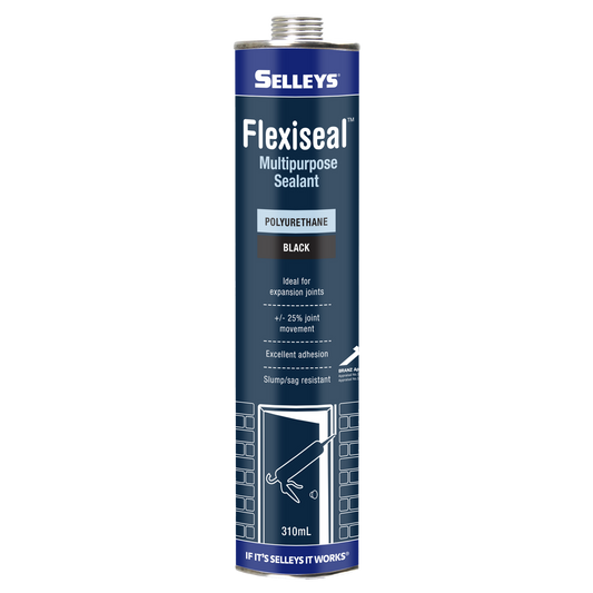 Selleys Black Flexiseal Polyurethane Sealant 310ml Weatherproof Flexible - Auzzistore