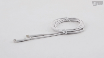 Click 1 USB-C to Lightning Cable - 1.5m - White - Fast Charging & Data Transfer